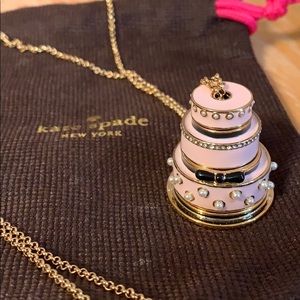 Kate Spade Wedding Cake necklace
